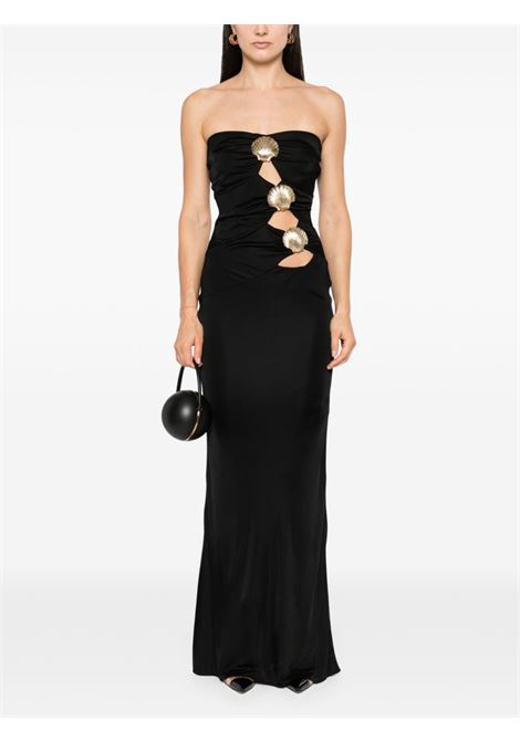 Black seashell-brooch maxi dress Giuseppe di morabito - women GIUSEPPE DI MORABITO | 03FWLD134X0331599